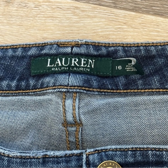 LRL Lauren Jeans Co Ralph Lauren Women's Jeans Size 16 Modern Straight Curvy - Picture 3 of 9
